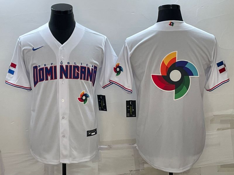Men 2023 World Cub Blank White Nike MLB Jersey3